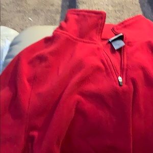 Red champion 3/4 zip up